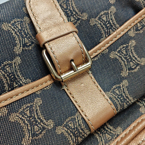Canvas Top Handle Bag Blue