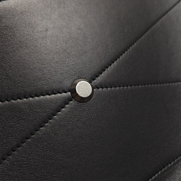 Calfskin Top Handle Bag Black