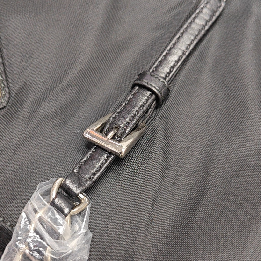 Nylon Shoulder Bag Black