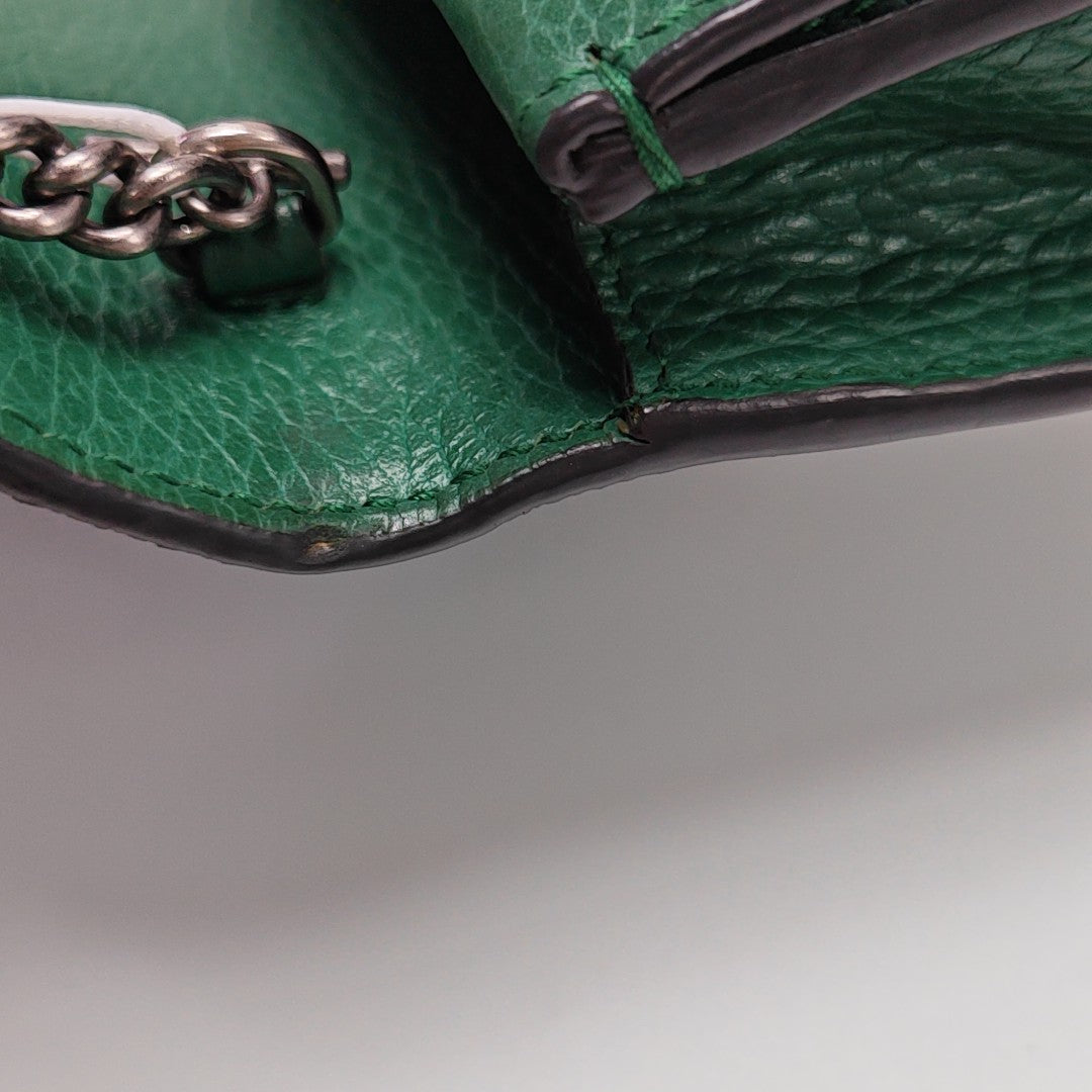 Dionysus Super Mini Calfskin Green