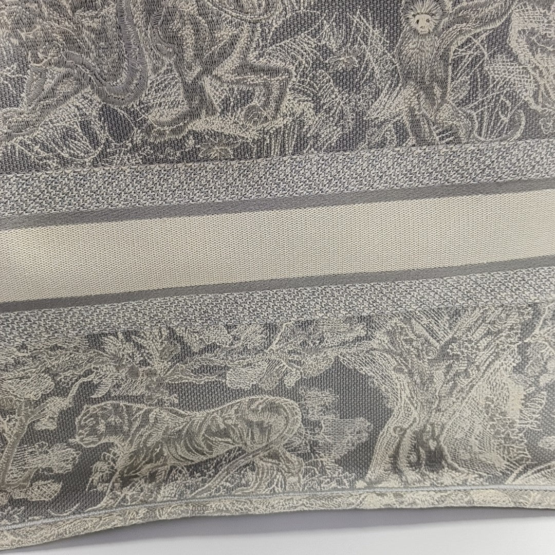 Book Tote Large Fabric Gray