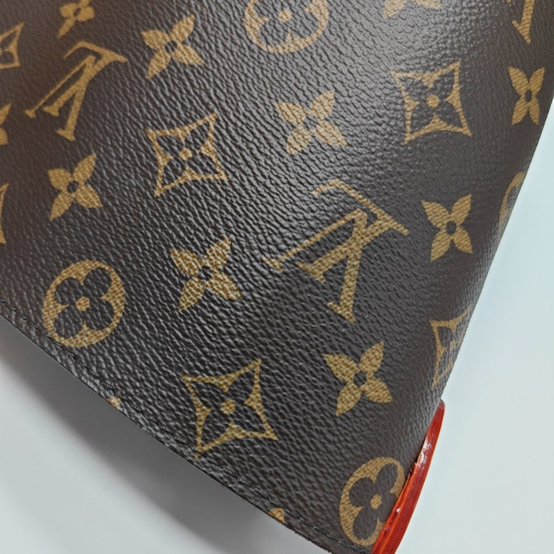 ALL IN Monogram Coated Canvas Brown