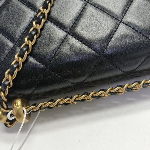 TRENDY CC Quilted Lambskin Black