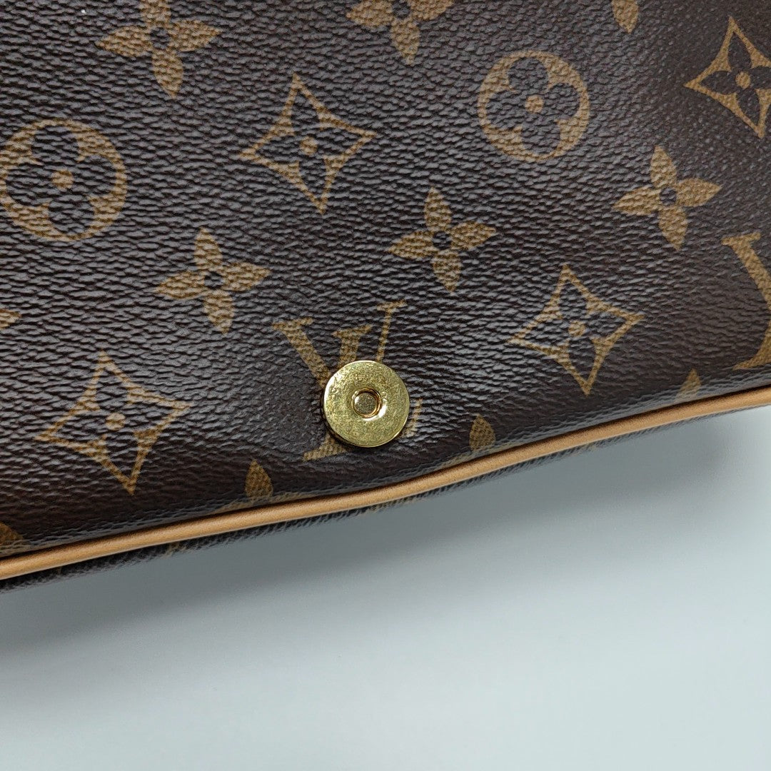 DIANE Monogram Coated Canvas Brown