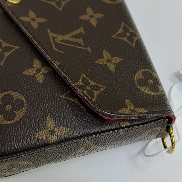 FÉLICIE Monogram Coated Canvas Brown