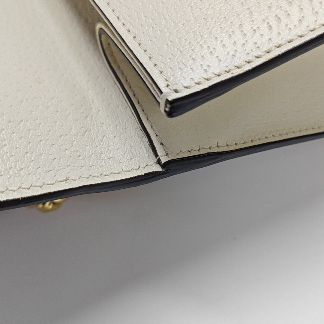 Padlock Small Monogram Coated Canvas White