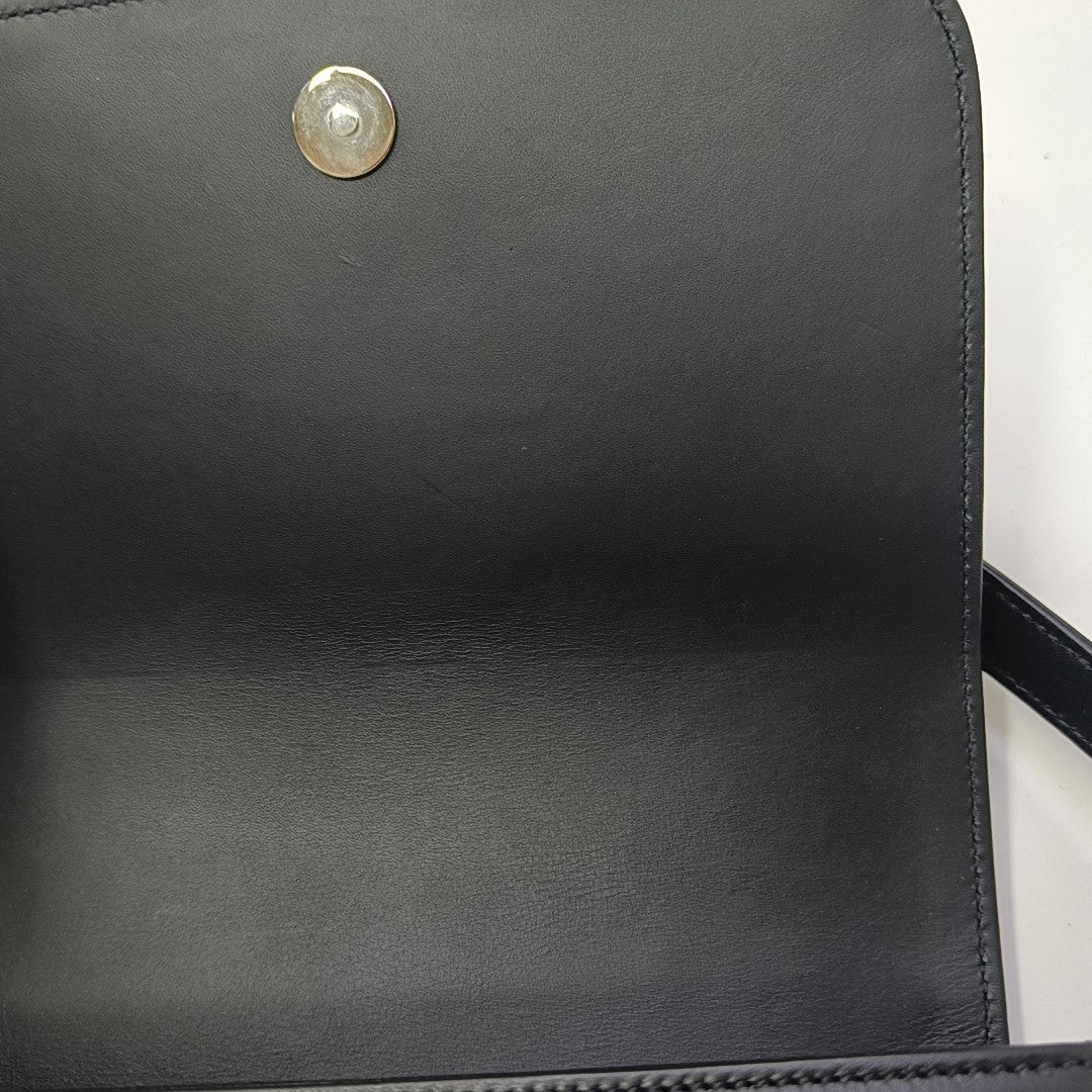 Calfskin Shoulder Bag Black