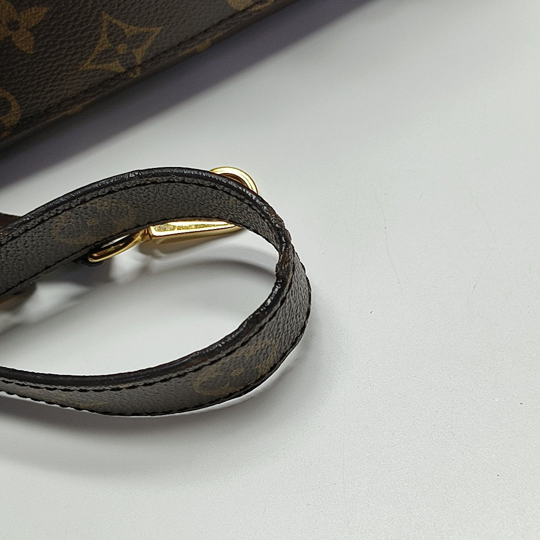 MONTAIGNE Monogram Coated Canvas Brown