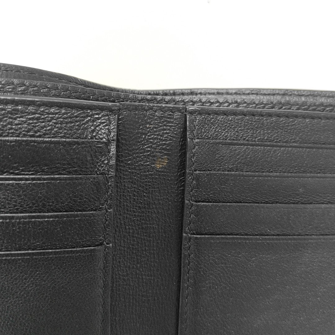 Cash Calfskin Black Wallet