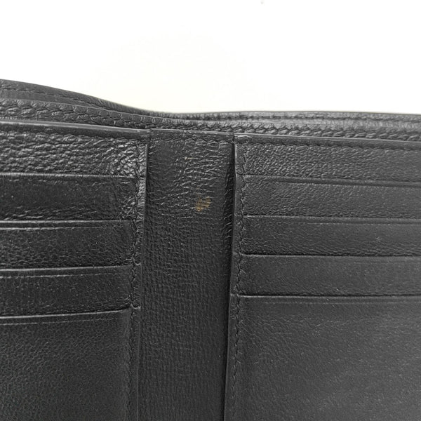 Cash Calfskin Black Wallet