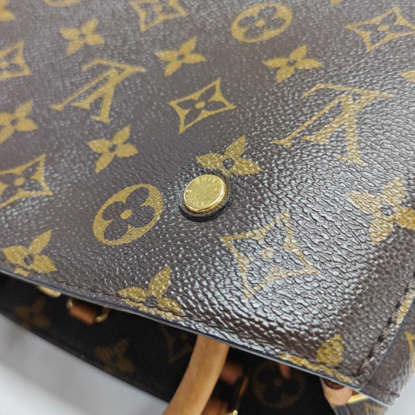 MONTAIGNE Monogram Coated Canvas Brown