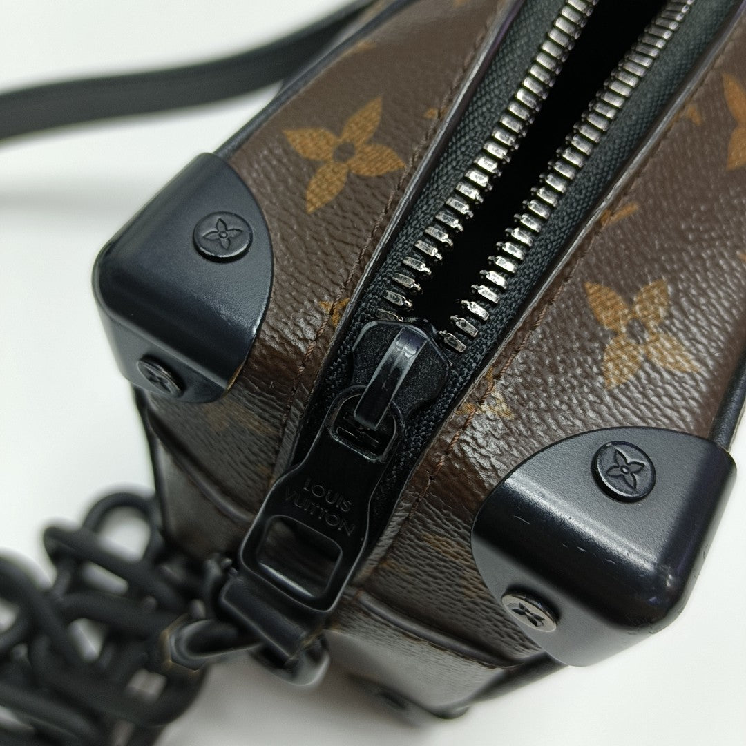 SOFT TRUNK Mini Monogram Coated Canvas Brown
