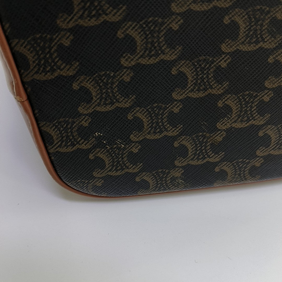 TRIOMPHE CANVAS Small Coated Canvas Brown