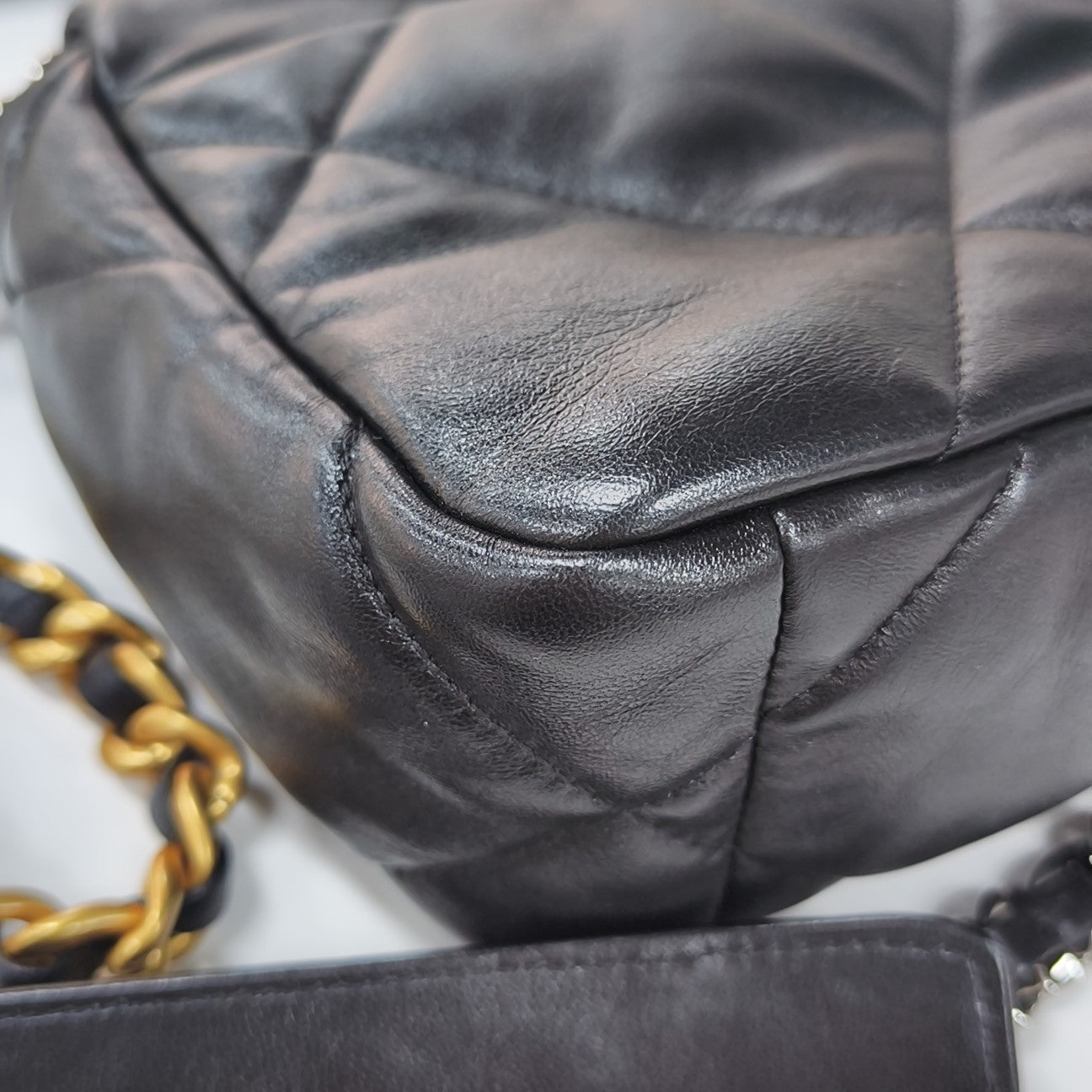 CHANEL 19 Small Quilted Lambskin Black