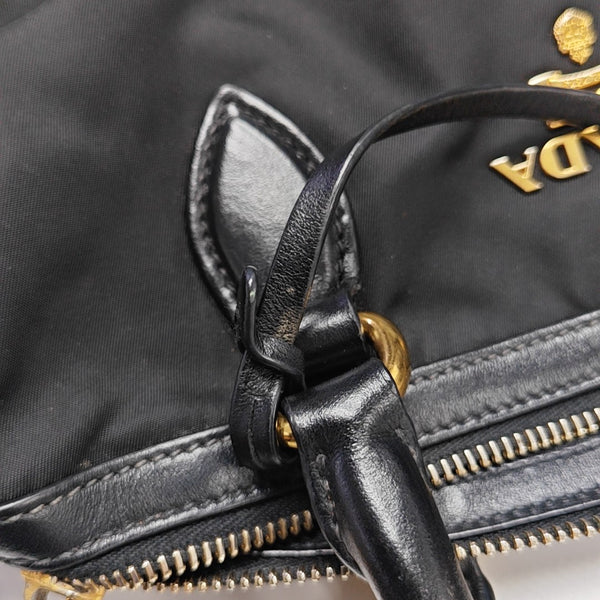 Nylon Shoulder Bag Black