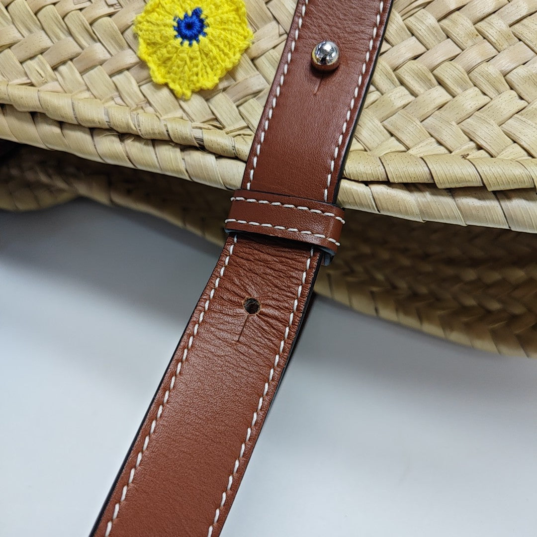 Basket Straw Yellow