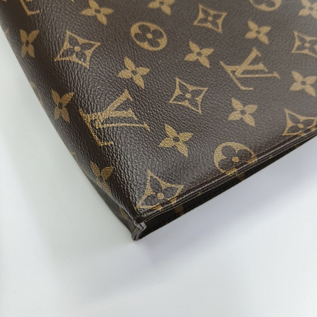TOILET POCKET 26 Monogram Coated Canvas Brown