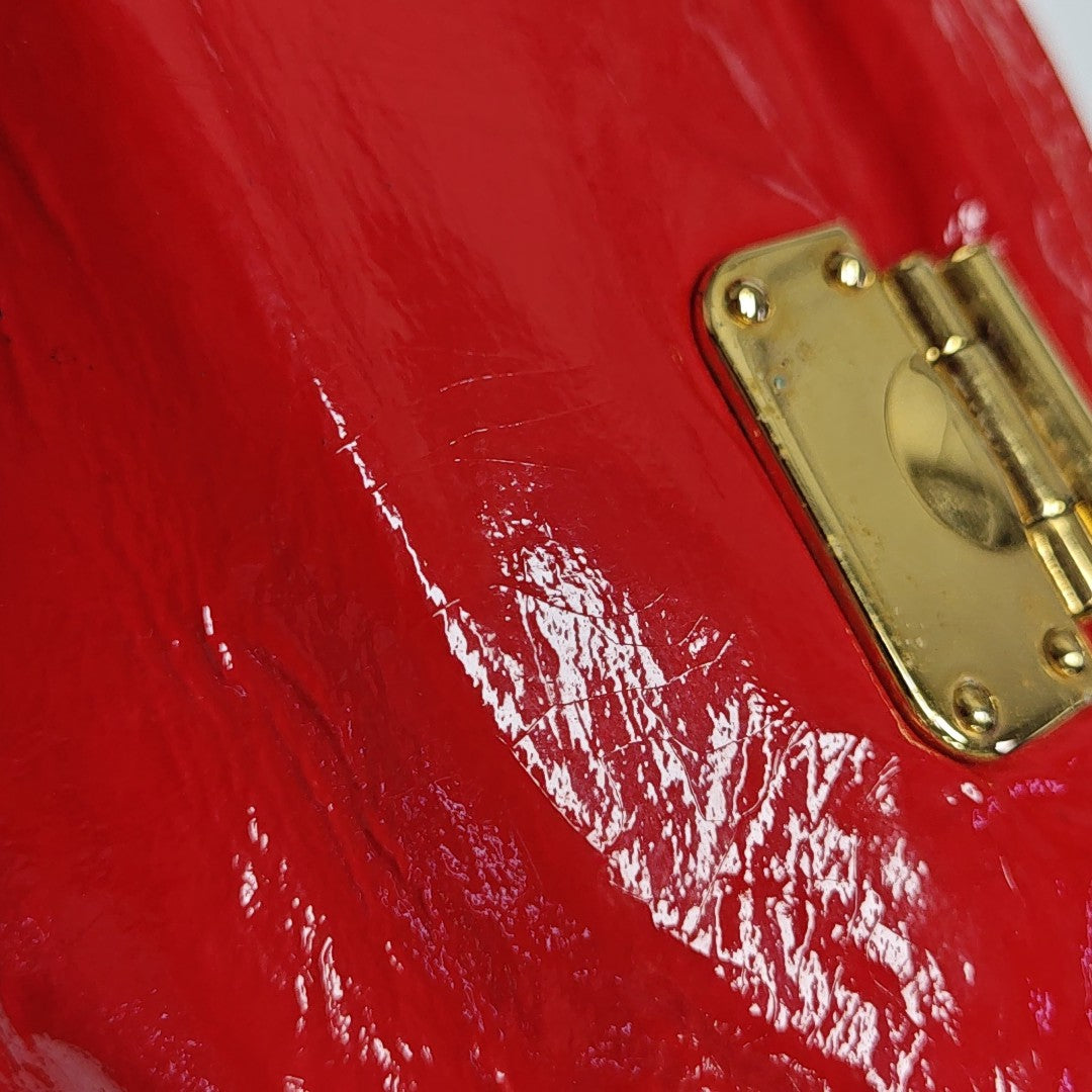 Patent Leather Tote Bag Red