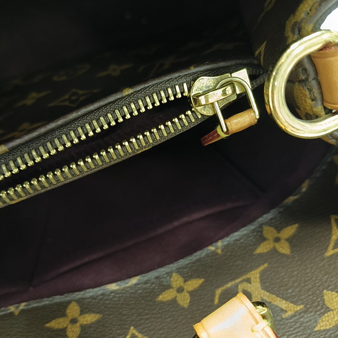 MONTAIGNE Monogram Coated Canvas Brown