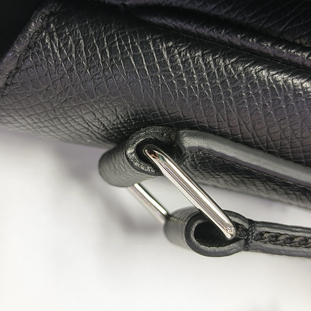 TAIGARAMA Monogram Coated Canvas Black