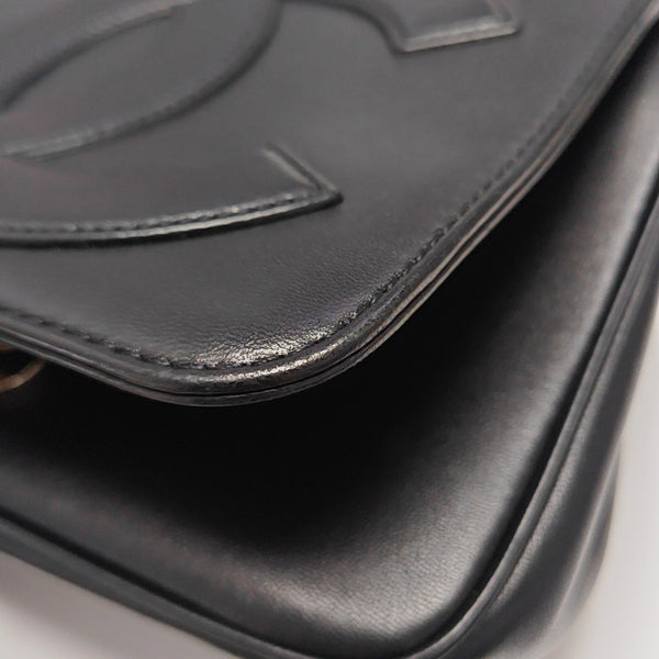 Quilted Lambskin Shoulder Bag Black