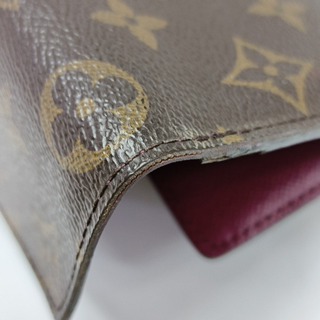 JOSÉPHINE Monogram Coated Canvas Brown Wallet