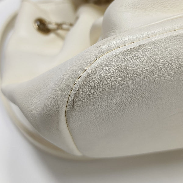 DUMA Small Quilted Lambskin White