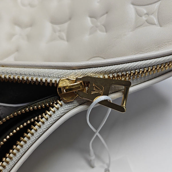 COUSSIN PM Monogram Calfskin White