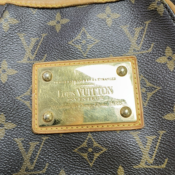 GALLIERA PM Monogram Coated Canvas Brown