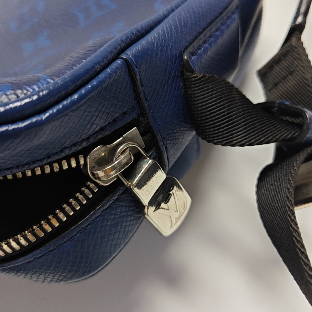 OUTDOOR PM Monogram Coated Canvas Blue