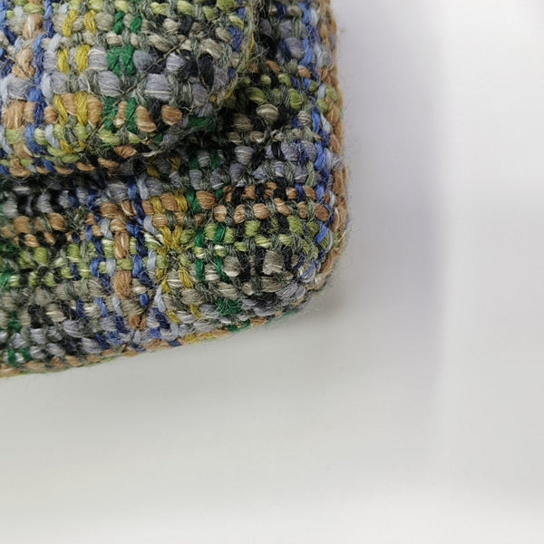 Quilted Wool Shoulder Bag Multicolor