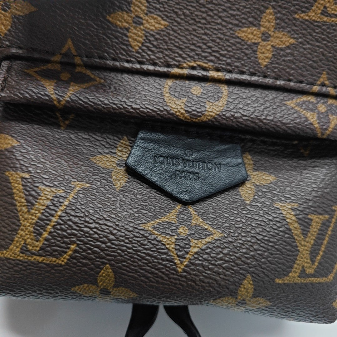 PALM SPRINGS Mini Monogram Coated Canvas Brown