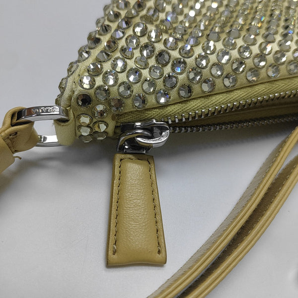Satin Shoulder Bag Yellow