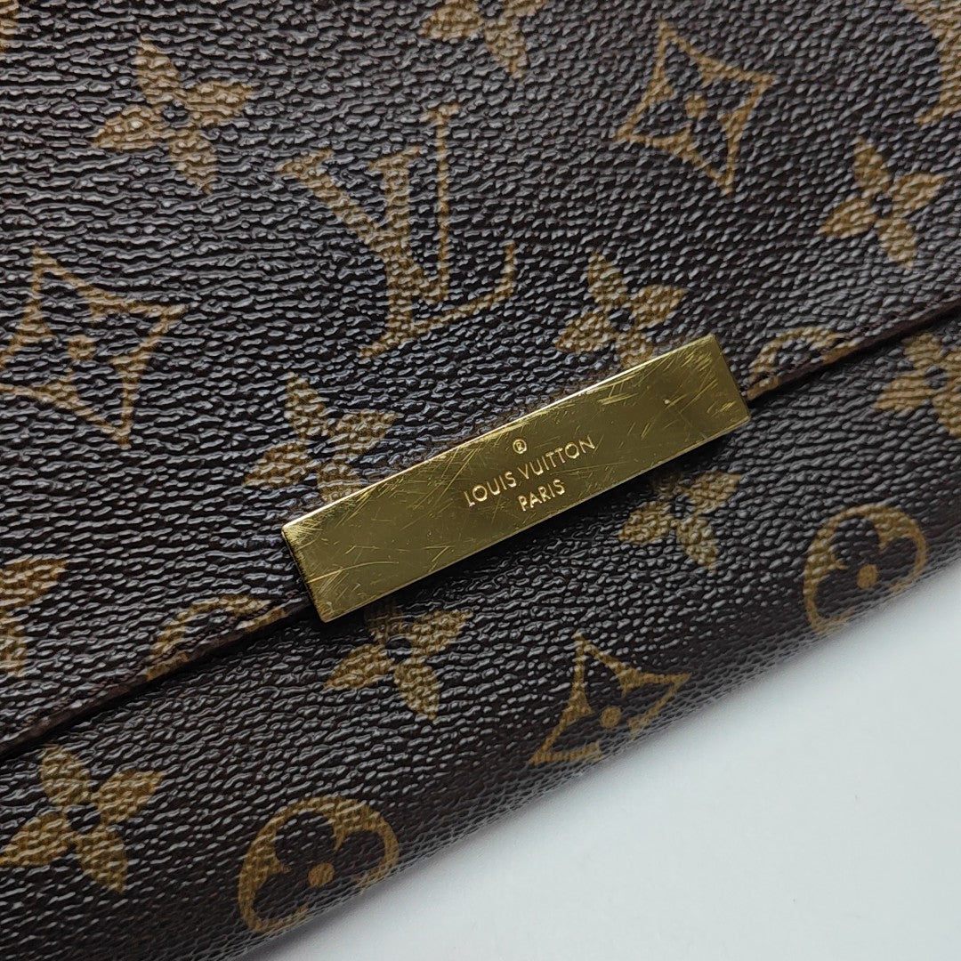 FAVORITE PM Monogram Coated Canvas Brown