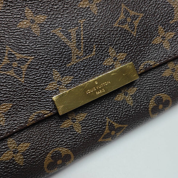 FAVORITE PM Monogram Coated Canvas Brown