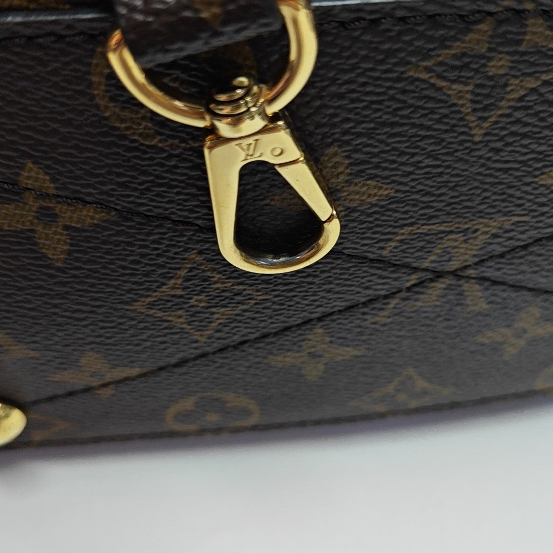 MONTAIGNE Monogram Coated Canvas Brown