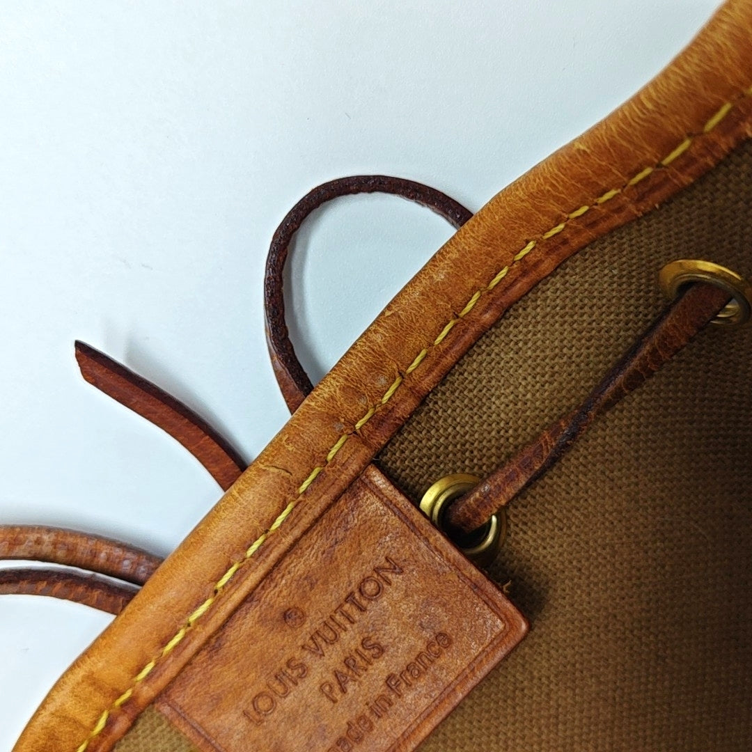 NÉONOÉ Nano Monogram Coated Canvas Brown