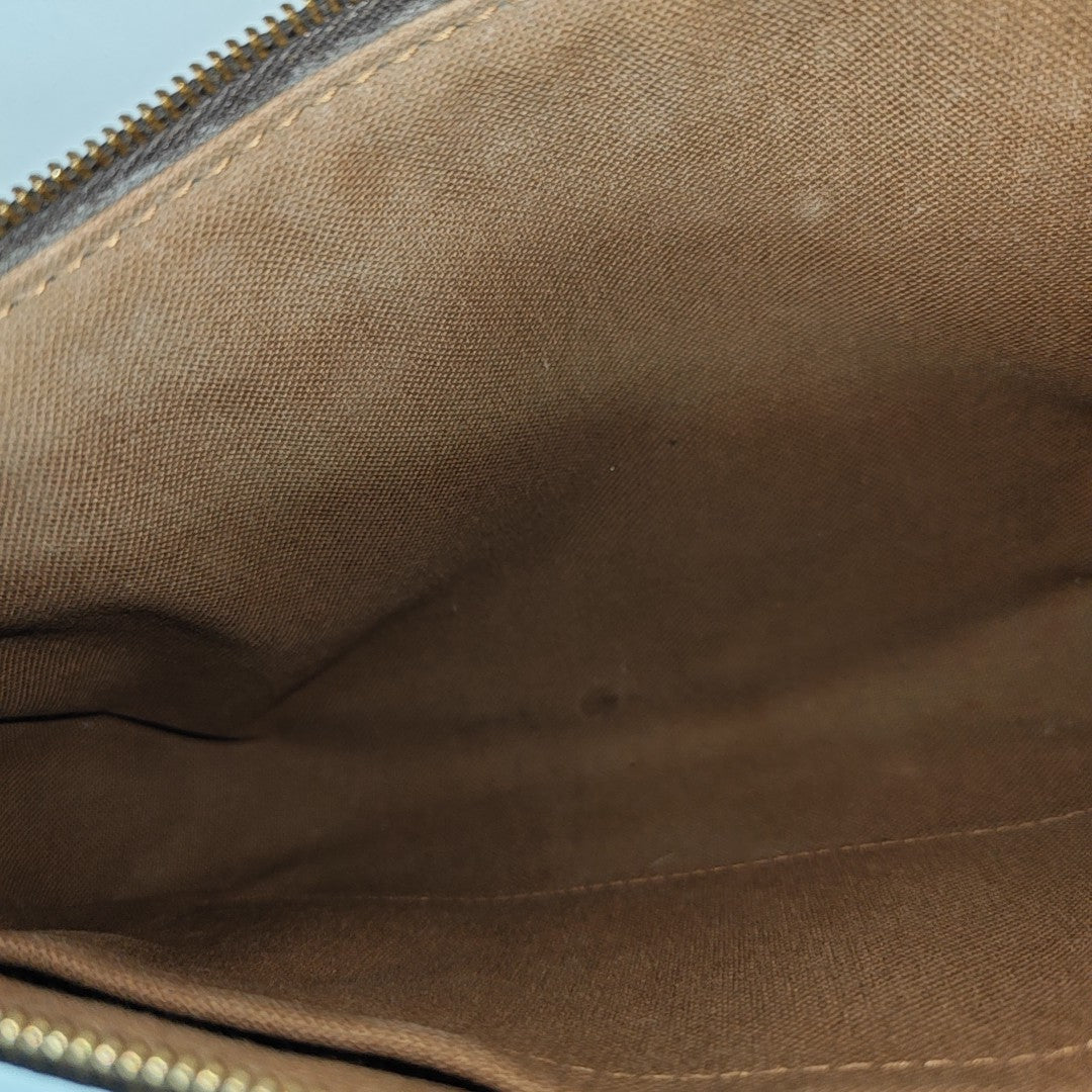 ACCESSOIRES GM Monogram Coated Canvas Brown