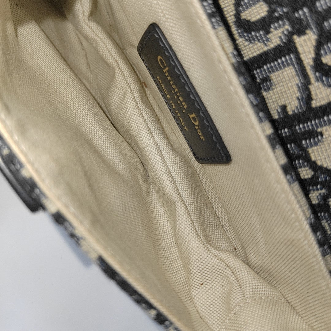 Saddle Mini Oblique Canvas Beige
