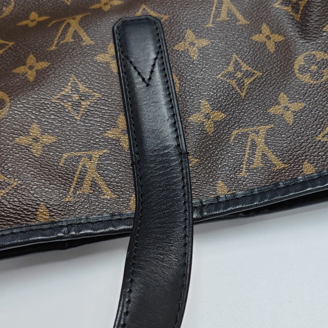 DAVIS Monogram Coated Canvas Brown
