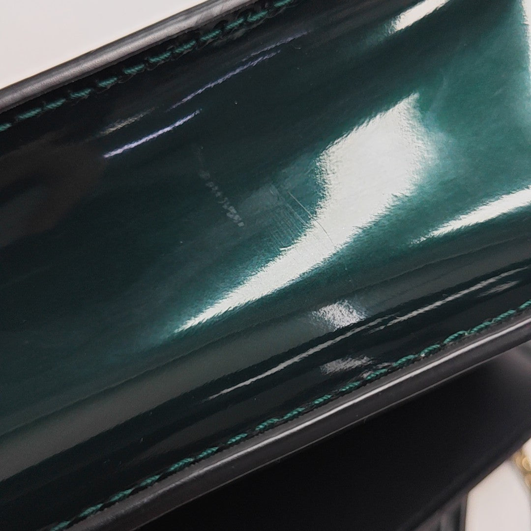 SERPENTI FOREVER Small Patent Leather Green