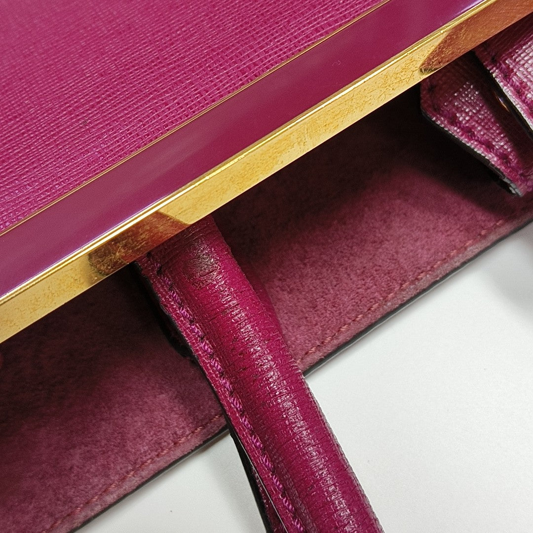 2 Jours Medium Calfskin Red