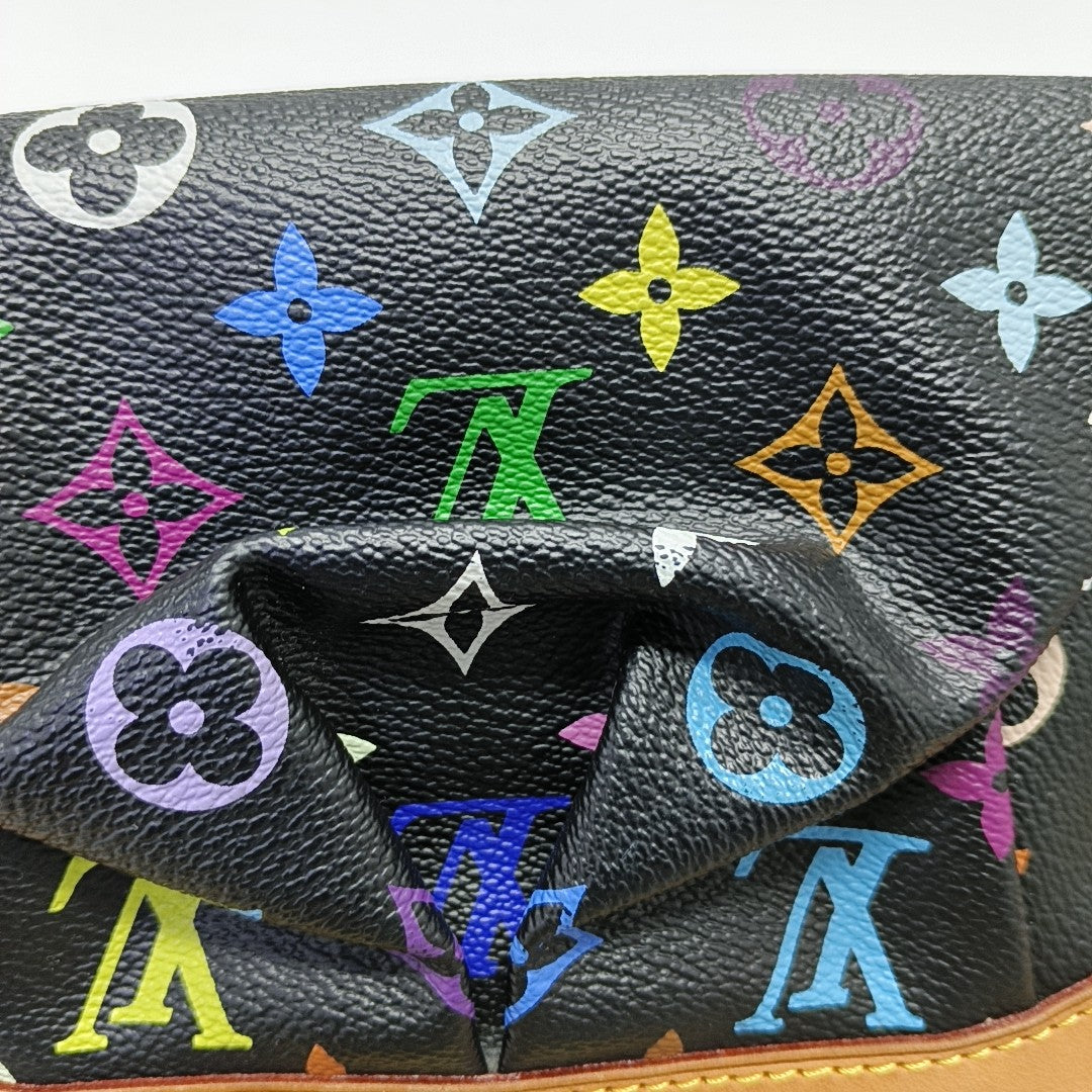 JUDY PM Monogram Coated Canvas Black