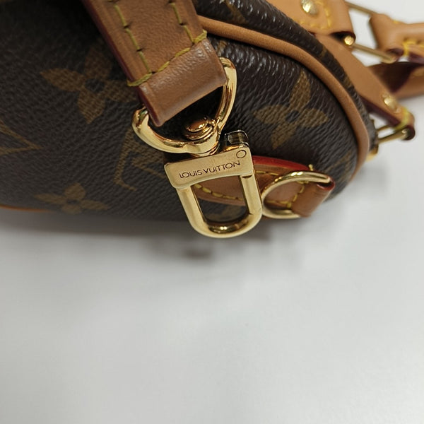 SPEEDY Nano Monogram Coated Canvas Brown