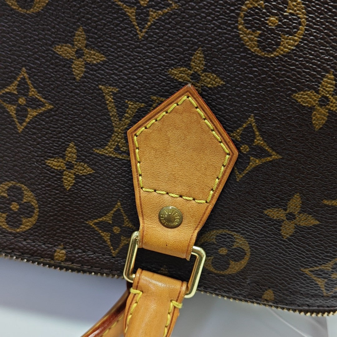 SPEEDY 30 Monogram Coated Canvas Brown