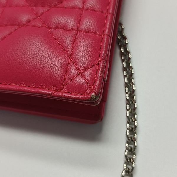 Lady Dior Medium Cannage Calfskin Pink