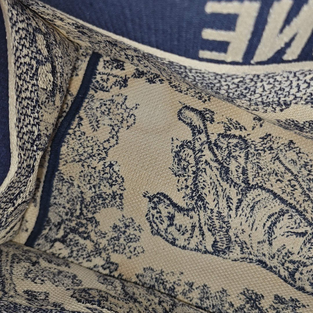 Book Tote Medium Canvas Blue