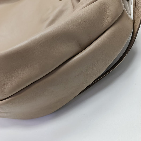 Calfskin Shoulder Bag Beige