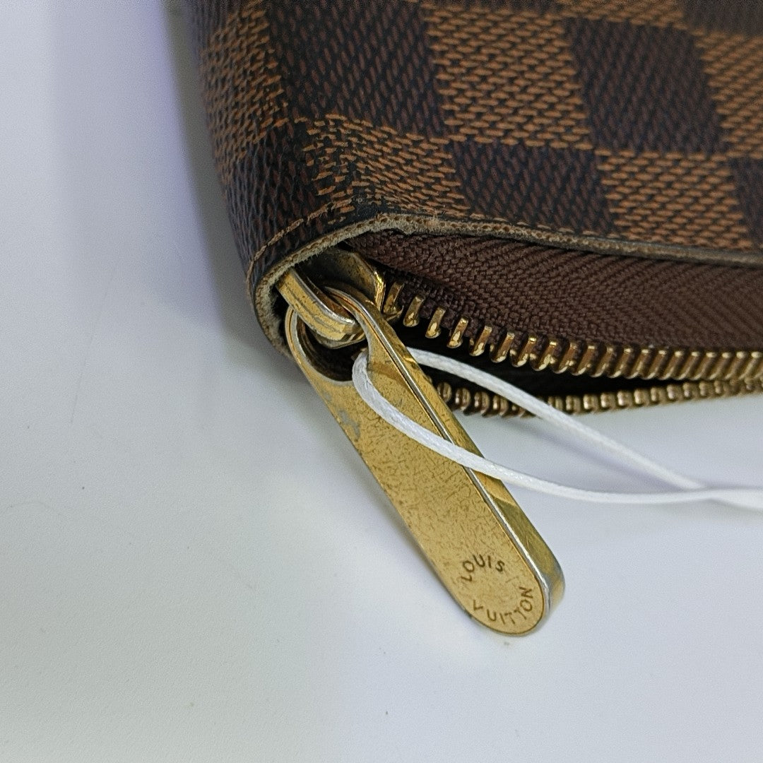 INSOLITE Damier Ebene Coated Canvas Brown Wallet