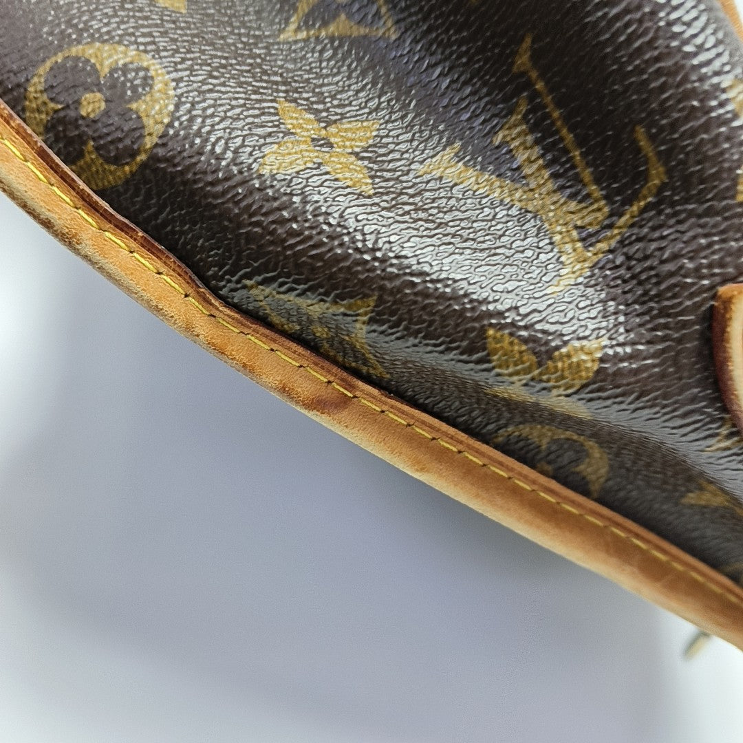 MENILMONTANT MM Monogram Coated Canvas Brown